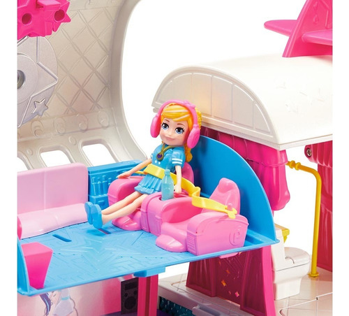 Set De Juego Polly Pocket Jet Aventuras Fabulosas Con Muñeca Multicolor
