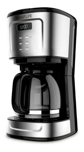 Imagen 1 de 4 de Cafetera Smartlife Led Digital 1.5l Filtro Lavable 1095