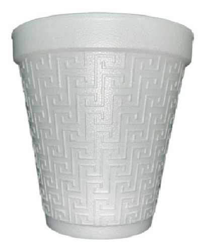 Vaso De Unicel #10 Caja Con 20 Paq 25 Piezas C/u Térmico Ful Color Blanco