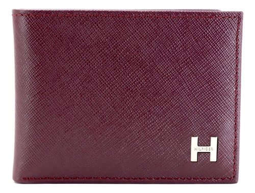 Billetera Tommy Hilfiger 31tl22x019 Color Bordó - 4.5cm