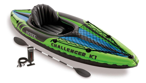 Intex Challenger K1 Kayak, Set De Kayak Inflable Para 1 Per.