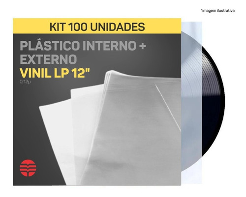 Plastico Vinil Lp 100 - 50 Externos 0.12 + 50 Interno
