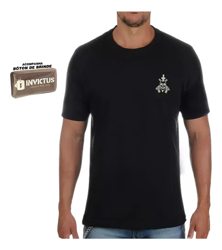 Camiseta Espada Na Caveira Senhor Raiz + Brinde Invictus *