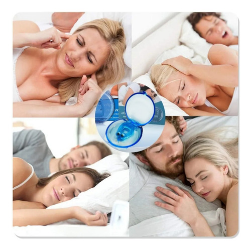 Kit 8 Clip Nasal Anti Ronquido Silicona Mejora Respiración