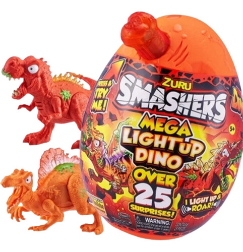 Smashers Dino Mega Light Up Luces Dinosaurio Huevo Sorpresas