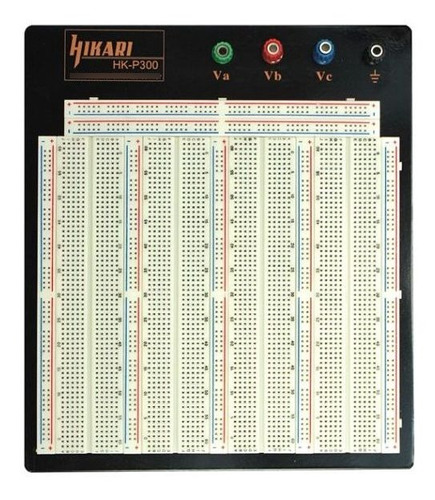 Protoboard Hikari Hk-p300 3220 Furos 4 Bornes Com Base