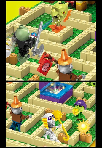 Plantas Vs Zombies Bloques Construcción Armables Batalla