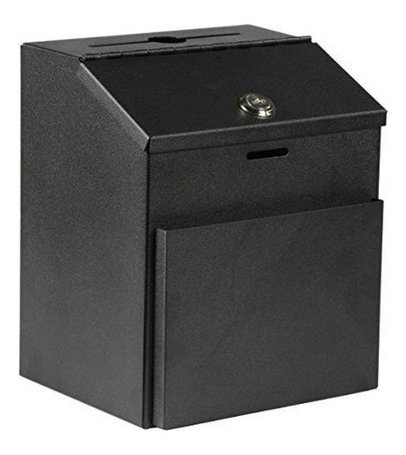 Mi Caridad Cajas ~ Metal Sugerencia Caja ~ Con Tapa Abatible