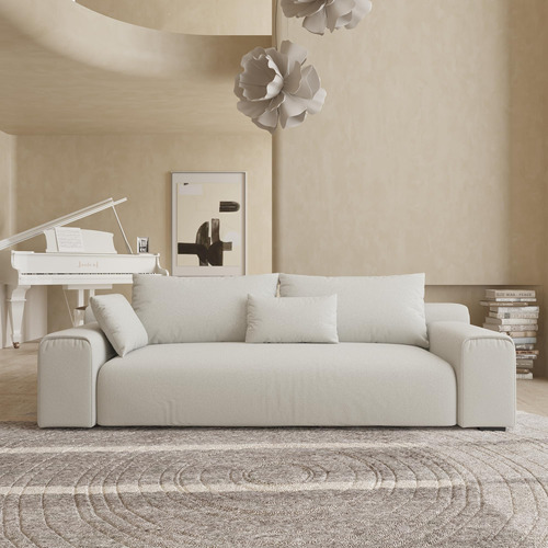 Acanva Sofa Minimalista Moderno Con Asientos Extra Profundos