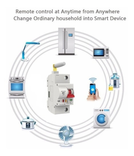 Disjuntor 1 Polo Casa Inteligente Wifi Alexa Google Home