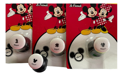 Perforadora Sacabocado Artisitica Forma Disney Mickey 10mm Color Negro Forma De La Perforación Cara Minnie