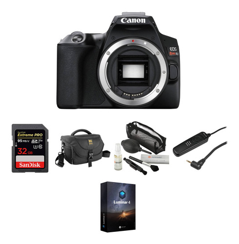 Canon Eos Rebel Sl3 Dslr Camara Body Deluxe Kit (black)