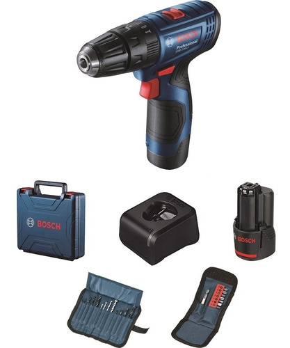 Taladro Percutor Bosch Gsb 120-li 12v + 23 Accesorios