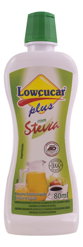 Adoçante Líquido Stevia Lowçucar Plus Frasco 80ml