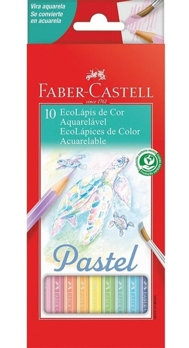 Lapices Faber Castell Colores Pastel Acuarelables X 10 Unid