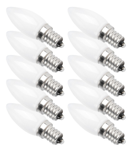 10pcs E12 Bombilla Led 1.5w Lámpara Blanca Cálida For Lámpa