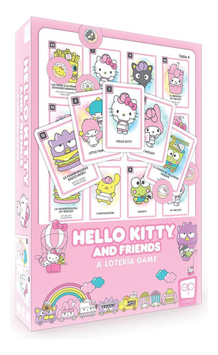 Juego De Lotería Hello Kitty: Estilo De Bingo Personalizado