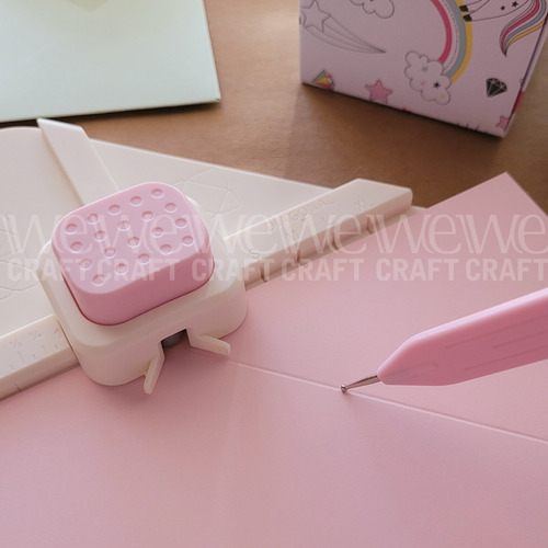 Tablero Creador De Sobres Y Cajas Con Perforadora Inlcuida