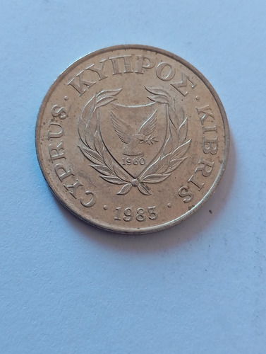 Moneda Chipre 5 Cents 1985 Cabra (&1739 (Usado)