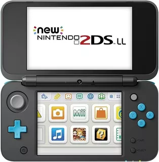 Nintendo 3ds New 2ds Xl Standard Color Negro Y Turquesa