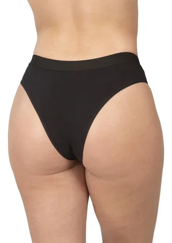 5 Calcinha De Algodão Lisa Cintura Alta Cós Em Elástico Kit