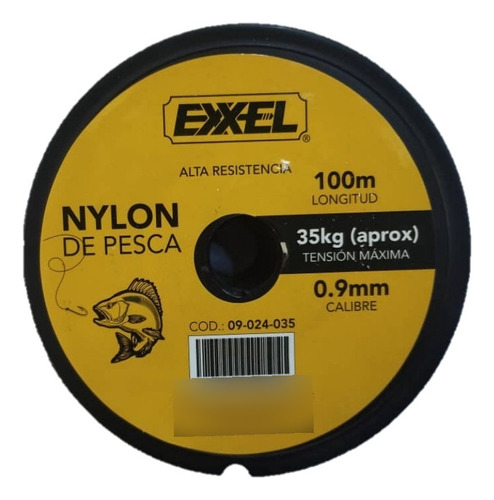 Nylon Para Pescar 0.9mm 100mts Exxel