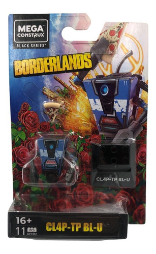 Mega Construx Black Series Borderlands Cl4p-tp Bl-u 3cm