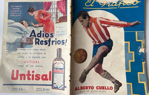 Antigua Revista El Gráfico Nº 675, Fútbol Olimpiada 6 / 1932