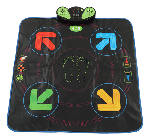 Music Dance Pad Eléctrico Ajustable Con 3 Modos De Juego Arr