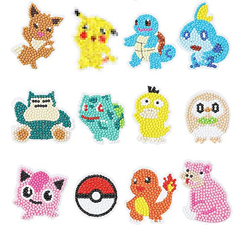 5d Diy Kids Diamond Painting Pegatinas Kits 12 Unids Sh...