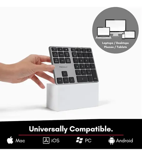 Teclado Numérico Bluetooth Macally Para Computadora Portátil