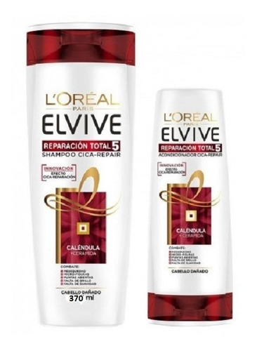  Elvive Reparacion Total 5 Shampoo 370ml + Aco 200ml