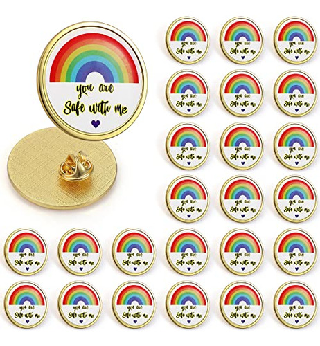 24 Pcs You Are Safe With Me Pin Pride Pins Bulk Enamel ...