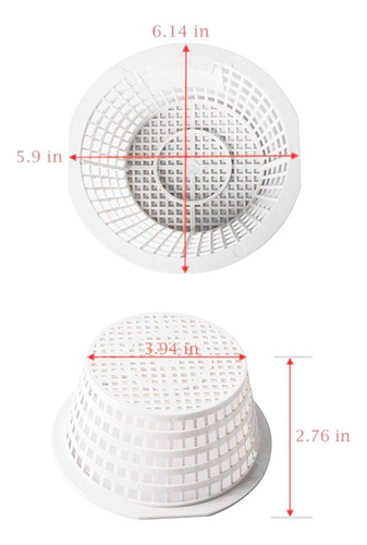 Cesta Coladora Para Piscina, Cesta Para Desnatador De