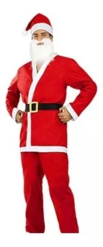 Traje Completo De Viejo Pascuero Para Adulto Santa Claus