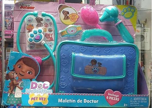 Dra Juguetes  Mcstuffins Maletin Doctor Pet Vet Caja Maltrat