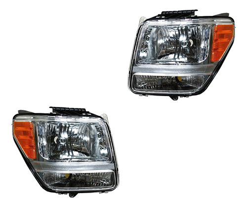 (2) Faros Tyc Nitro Dodge 07-11