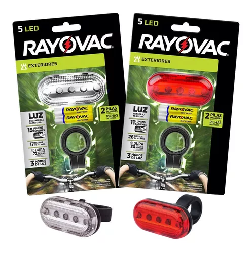 Linterna de bicicleta frontal 5-LED's – Rayovac