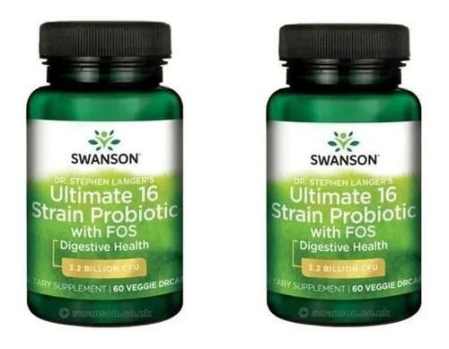 Probiotico 16 Cepas 3.2 Billones Pack2x Swanson Envio Gratis