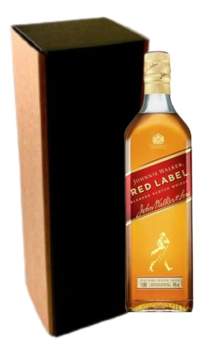 Whisky Johnnie Walker Red Label 1 Litro Premium Con Estuche