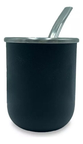 Mate Negro Termico Liso Frio Calor Mate Personalizado