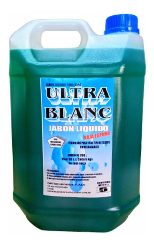 Jabon Ropa Liquido Ultra-blanc X 5 Lts.