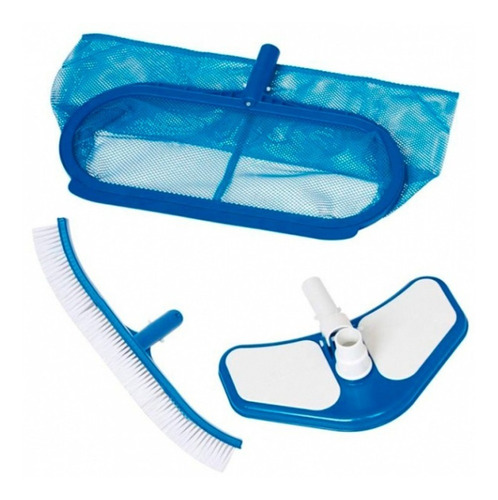 Kit Limpieza Pileta Piscina Intex Rastrillo Recoge Saca Hoja