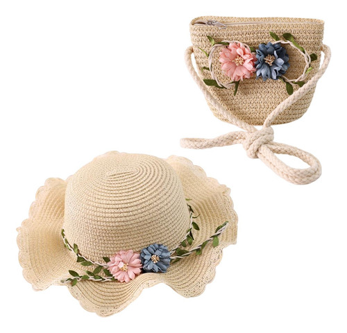 Sombrero De Sol Para Niños, Gorro De Playa, Bolso De Mano
