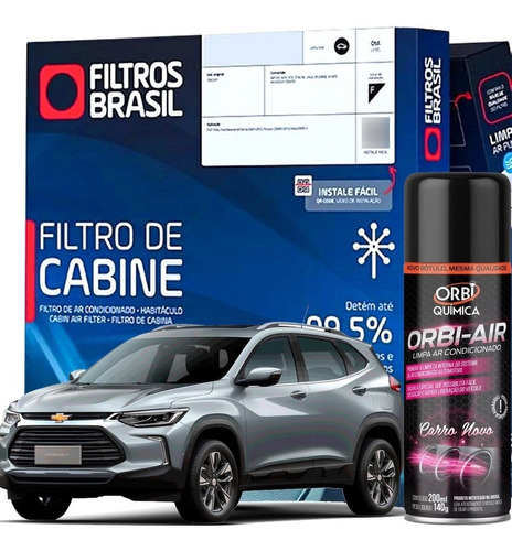 Kit Filtro De Cabine + Higienizador Tracker Turbo 2020 2021