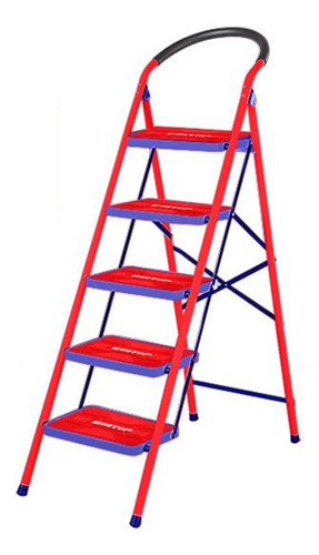 Escalera De Acero Emtop Eslr1051 5 Escalones 150kg