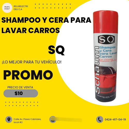 Shampoo Y Cera Para Lavar Carros 