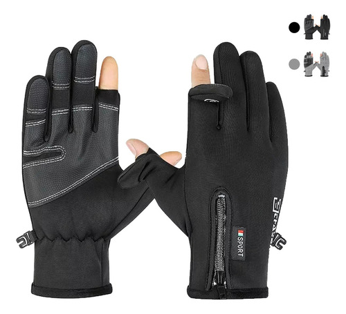 Guantes De Térmicos Para Pantalla Táctil Para Moto/bicicleta Color Negro Talla Xl