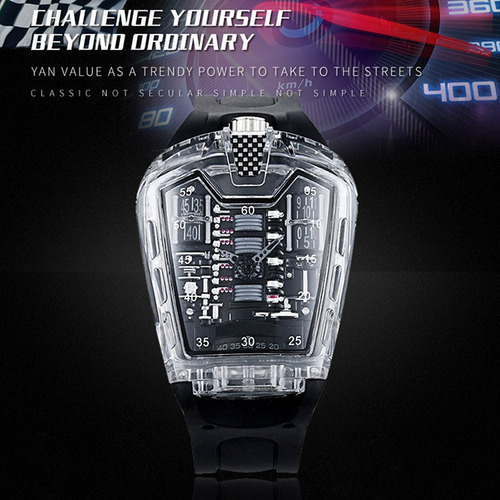 Relojes De Cuarzo Impermeables De Moda Kimsdun Para Hombre Color de la correa Negro