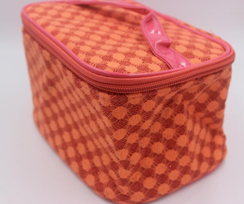 Bolsa De Maquillaje Bolsa De Cosméticos De Moda Color Naranja